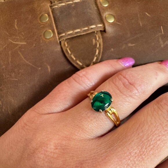 Vintage Abalone Ring 14k Gold Filled - Picture 7 of 8